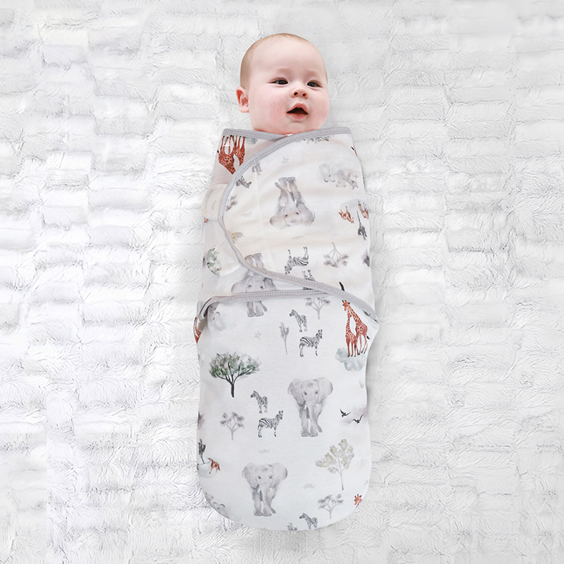 Pătură din bumbac pur pentru nou-născuți, de primăvară și de vară, respirabilă, anti-sărituri, înfășat, prosop, pătură pentru copii