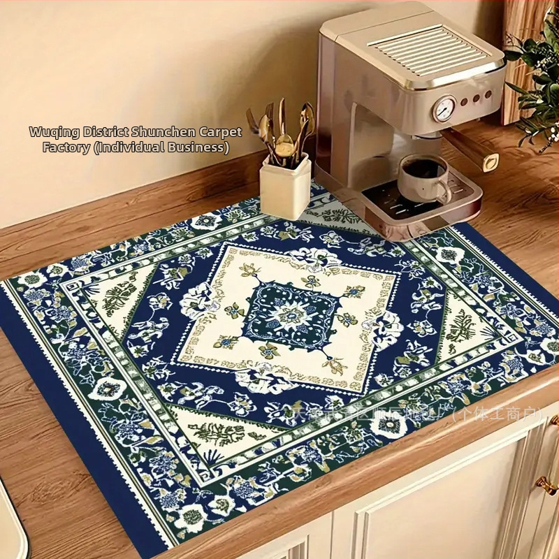 Határokon átnyúló Temu retró stílusú kovaalga iszap leeresztő párna nedvszívó kávéfőző párna konyhai párna Amazon dropshipping szigetelőpárna