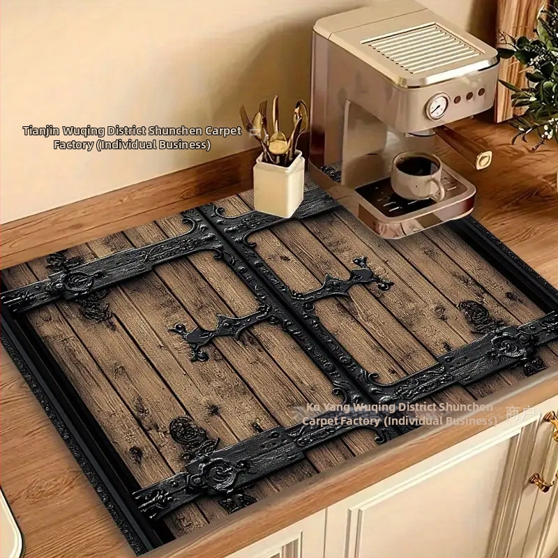 Határokon átnyúló Temu retró stílusú kovaalga iszap leeresztő párna nedvszívó kávéfőző párna konyhai párna Amazon dropshipping szigetelőpárna