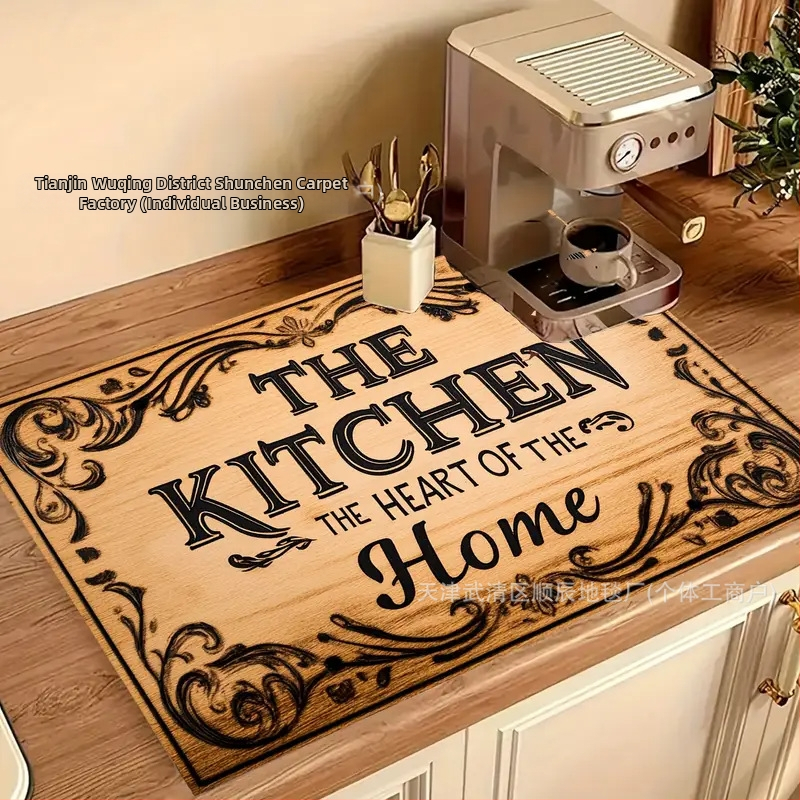 Határokon átnyúló Temu retró stílusú kovaalga iszap leeresztő párna nedvszívó kávéfőző párna konyhai párna Amazon dropshipping szigetelőpárna