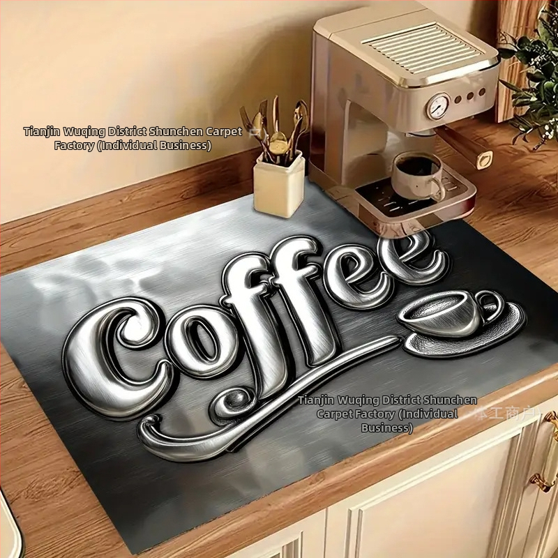 Határokon átnyúló Temu retró stílusú kovaalga iszap leeresztő párna nedvszívó kávéfőző párna konyhai párna Amazon dropshipping szigetelőpárna