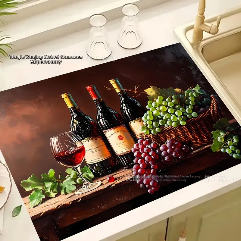 Határokon átnyúló Temu retró stílusú kovaalga iszap leeresztő párna nedvszívó kávéfőző párna konyhai párna Amazon dropshipping szigetelőpárna