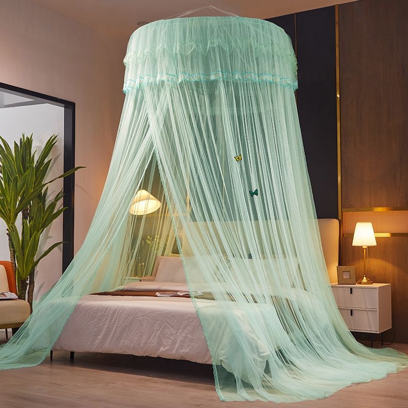 Nanjiren hercegnő stílusú szúnyogháló otthoni hálószobába, telepítés nélküli akasztós mennyezeti, magas színvonalú padlóágyfüggöny gézmintával
