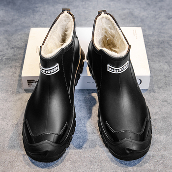 Μοντέρνα διασυνοριακά βρετανικά ανδρικά παπούτσια βροχής, παπούτσια από καουτσούκ για βροχερές μέρες, αντιολισθητικά, αδιάβροχα παπούτσια για ταξίδια σε εξωτερικούς χώρους, ορειβασία και ορειβασία.