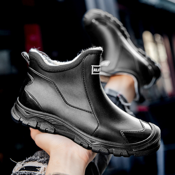 Μοντέρνα διασυνοριακά βρετανικά ανδρικά παπούτσια βροχής, παπούτσια από καουτσούκ για βροχερές μέρες, αντιολισθητικά, αδιάβροχα παπούτσια για ταξίδια σε εξωτερικούς χώρους, ορειβασία και ορειβασία.