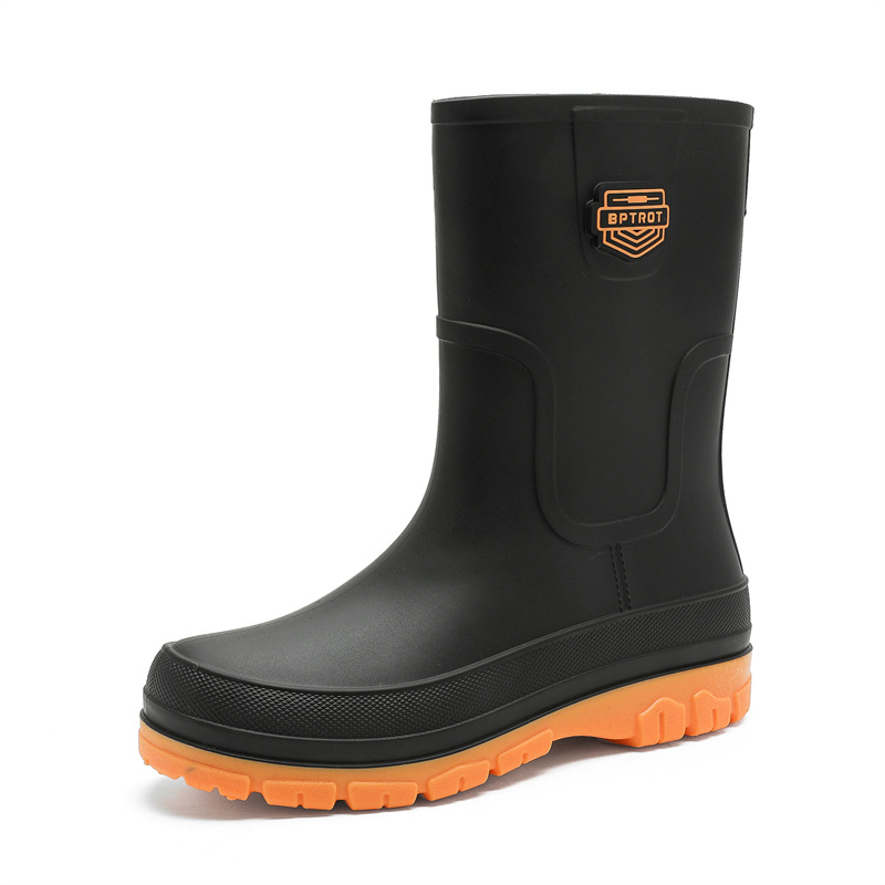 Ανδρικές μπότες εξωτερικού χώρου, αντιολισθητικές, αδιάβροχες, μέχρι τη μέση της γάμπας, γερμανικές μπότες βροχής, πλύσιμο αυτοκινήτου, ψάρεμα, ανδρικές μπότες νερού, αγροτικά παπούτσια από καουτσούκ
