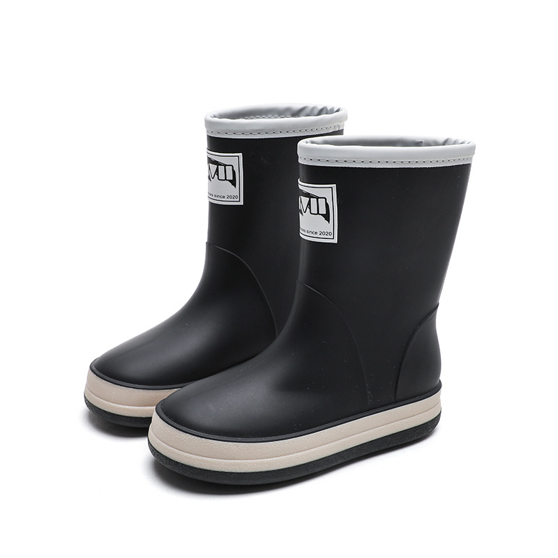 Laste kummist saapad Korea stiilis, moekad poisid ja tüdrukud, lasteaia beebi veekindlad kingakatted, kingad keskmise suurusega ja suurtele lastele, libisemiskindlad kummist saapad