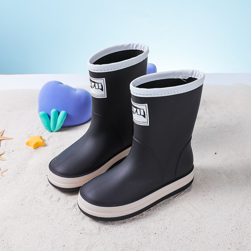 Laste kummist saapad Korea stiilis, moekad poisid ja tüdrukud, lasteaia beebi veekindlad kingakatted, kingad keskmise suurusega ja suurtele lastele, libisemiskindlad kummist saapad