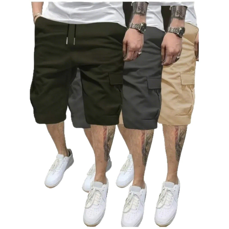 Pantaloni scurți transfrontalieri de vară pentru bărbați, mărime americană europeană, Amazon TM Xiyin, pantaloni de plajă cu cinci puncte, pantaloni cargo coreeni