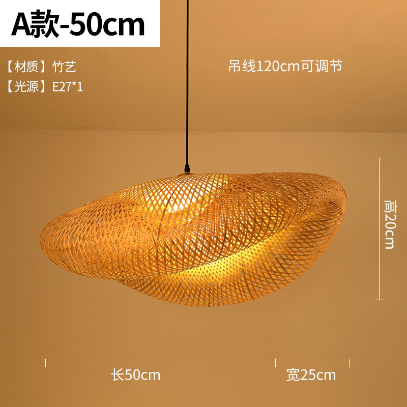 Bambusest lühtri Hiina zen-teetoa lamp Kagu-Aasia restorani hotelli kodumajapidamise stiilis Jaapani bambusest kuuma poti lamp