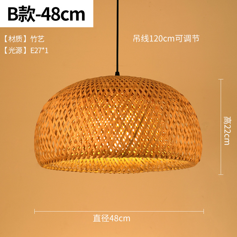 Bambusest lühtri Hiina zen-teetoa lamp Kagu-Aasia restorani hotelli kodumajapidamise stiilis Jaapani bambusest kuuma poti lamp