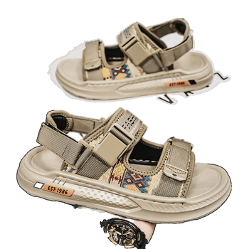 Vyriškos basutės 2025 m. Naujos vasaros viršutiniai drabužiai minkštu padu neslystantys sportiniai vairavimo basutės laisvalaikio paplūdimio batai