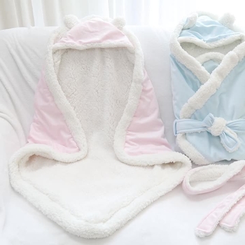 Pătură pentru bebeluși de iarnă îngroșată, sac de dormit pentru nou-născuți, pătură caldă de toamnă și de iarnă, produse super moi pentru nou-născuți