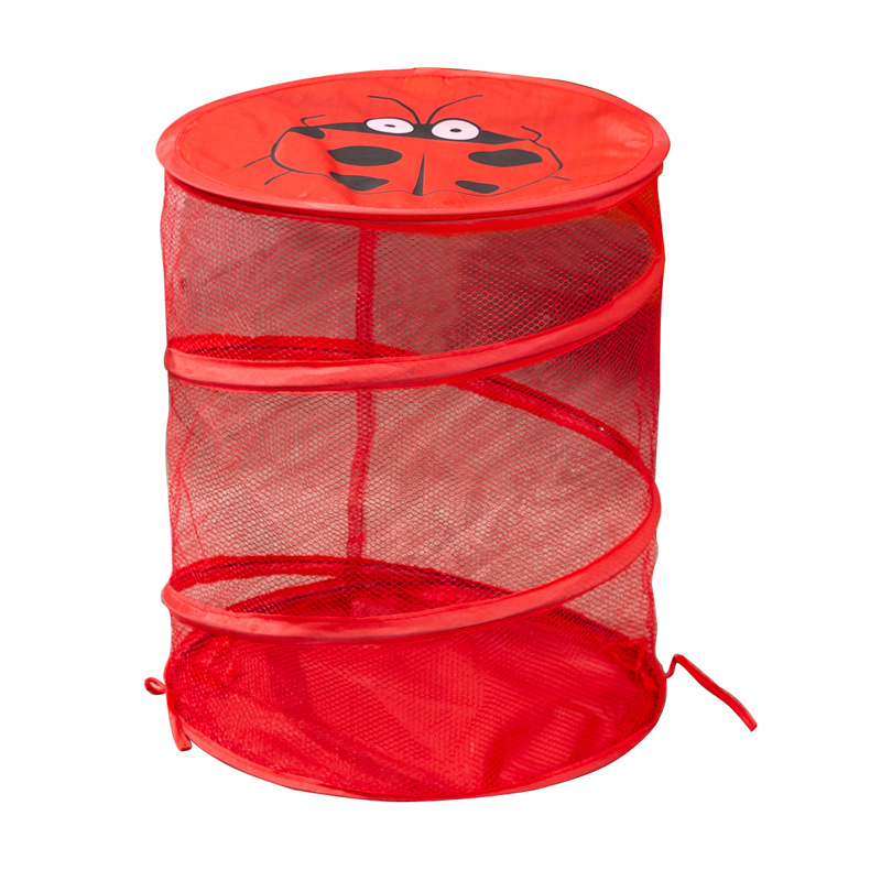 Nagy kerek szennyeskosár otthoni ruhák befejező tárolása fürdőszoba szennyes ruhakosár rajzfilm hálós gyermekjáték-tároló