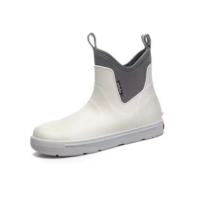 Uued veekindlad kingad meeste veekindlad suvised vihmakingad vastupidavad mustad õues kasutatavad veekindlad vihmasaapad kummist kingad hulgimüük libisemisvastased