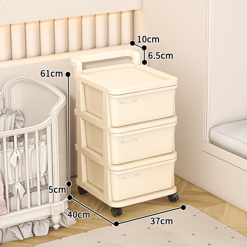 Gyerekszobai kocsi tárolóállvány fiókos pelenka nyál törölköző mobil tárolószekrény uzsonna polc hordozható szekrény