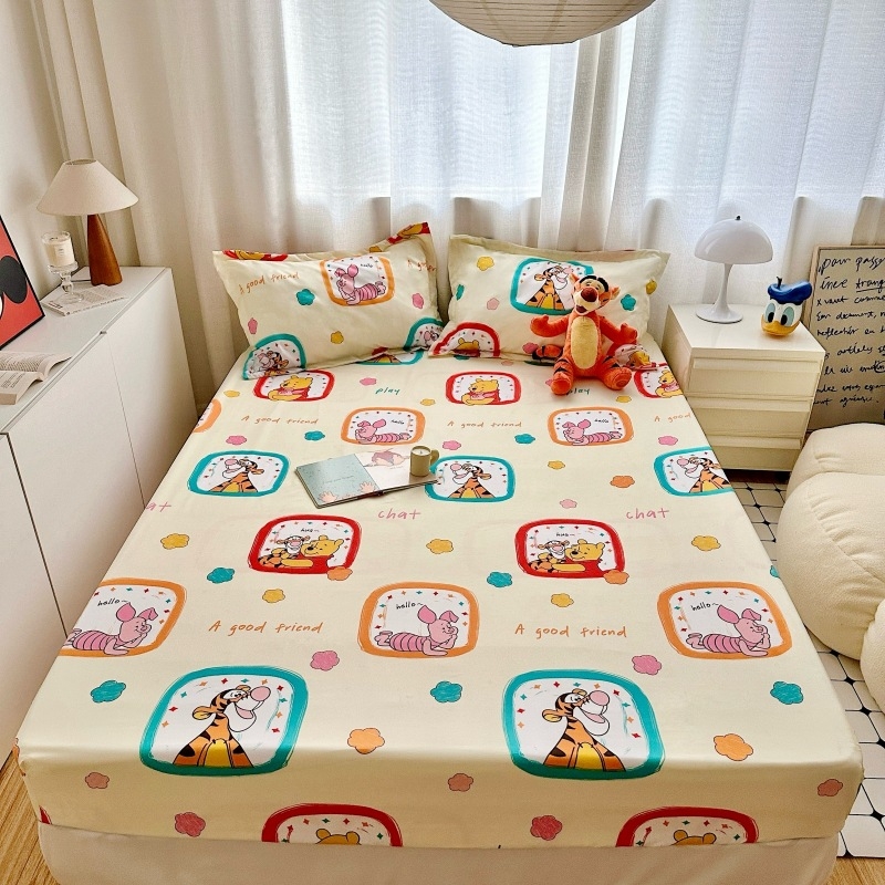 Užsienio prekyba „Dini“ skalbtos medvilnės lovatiesės užvalkalas, trijų dalių animacinis čiužinys, nešvarus lovatiesės apsauginis užvalkalas, viskas įskaičiuota, didmeninė prekyba