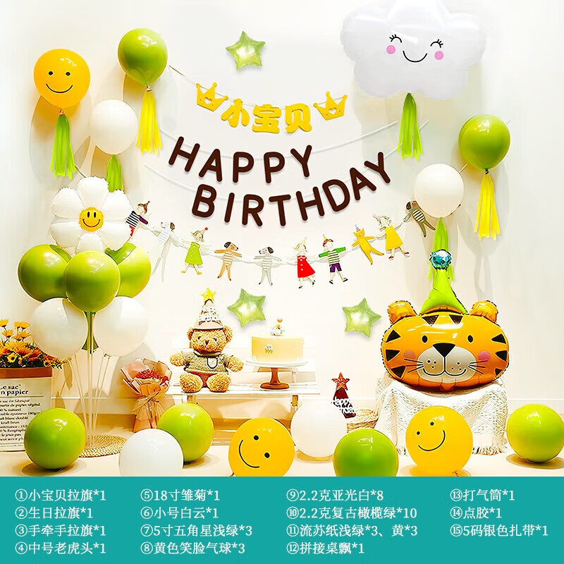 Vaikų gimtadienio balionų pakuotė berniukams ir mergaitėms skaitmeninių balionų scenos išdėstymo reikmenys aliuminio plėvelė interneto šventės dekoravimas