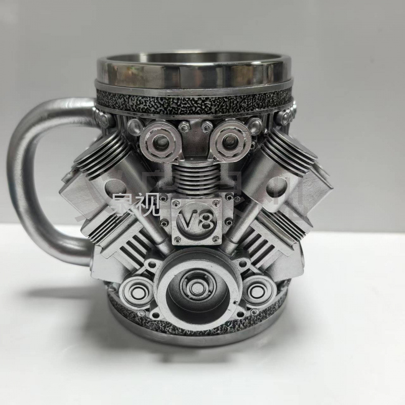 2025 Popularni Mark Creative Resin Nehrđajući čelik Personalizirani Vino Kava Poklon Ukrasi Proizvođač Stereo