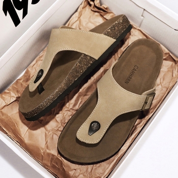 Muške japanke, ljeto 2024., novi dolazak, ležerne muške slip-flopsice, Birkenstock plutene cipele Muller, muške retro sandale s kopčom