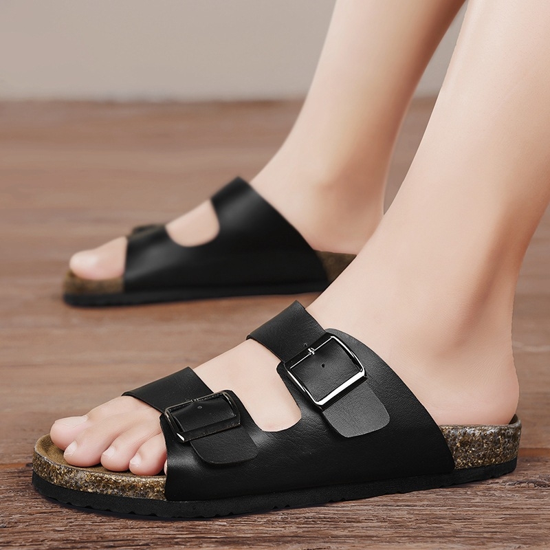 Muške japanke, ljeto 2024., novi dolazak, ležerne muške slip-flopsice, Birkenstock plutene cipele Muller, muške retro sandale s kopčom