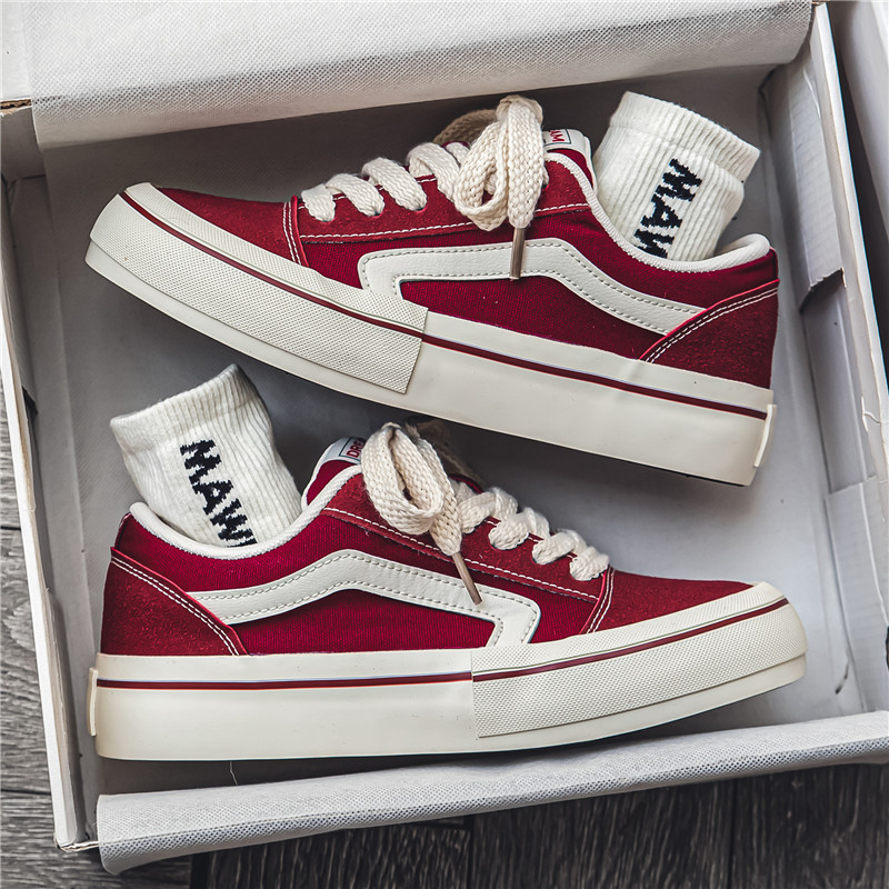 Klasiskas, daudzpusīgas audekla kurpes, vīriešu pavasara jaunās, biezas zoles zēnu kedas, 2025. gada jauns stils