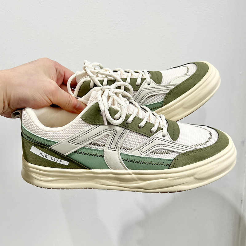 Klasiskas, daudzpusīgas audekla kurpes, vīriešu pavasara jaunās, biezas zoles zēnu kedas, 2025. gada jauns stils