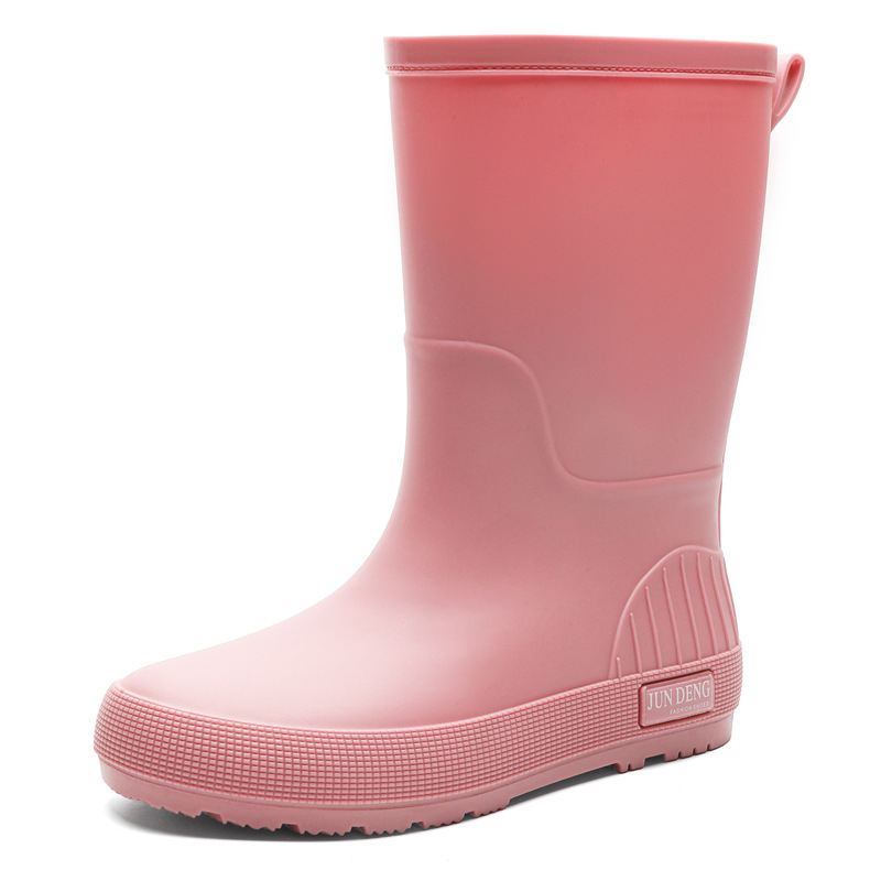 Guminiai batai, naujo stiliaus moteriški viršutiniai drabužiai iki blauzdų, universalūs, laisvalaikio, lauko, vasariniai, neslystantys, atsparūs dilimui, virtuvės PVC vandens batai, pasienio prekyba