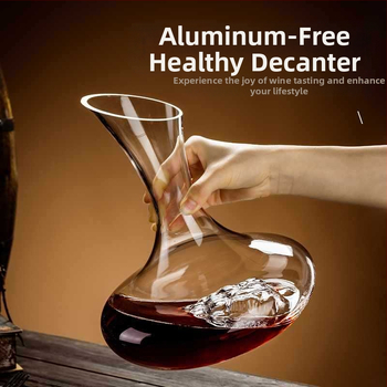 Didmeninė prekyba nauju dekanterio buitiniu vyno dozatoriumi, sutirštinto krištolo stiklo, lengvo prabangaus raudonojo vyno taurės vyno rinkiniu