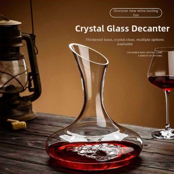 Didmeninė prekyba nauju dekanterio buitiniu vyno dozatoriumi, sutirštinto krištolo stiklo, lengvo prabangaus raudonojo vyno taurės vyno rinkiniu