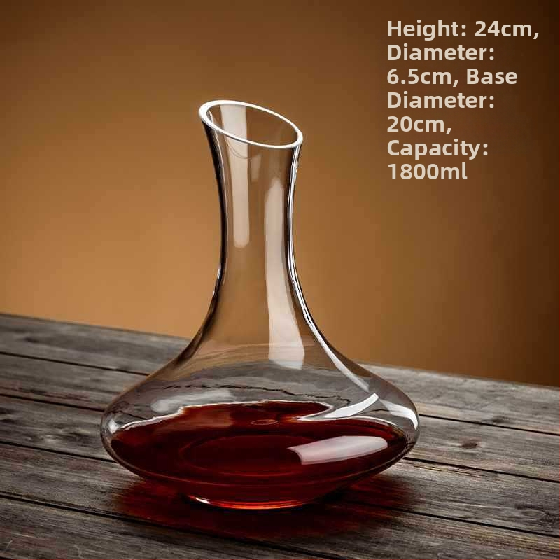 Didmeninė prekyba nauju dekanterio buitiniu vyno dozatoriumi, sutirštinto krištolo stiklo, lengvo prabangaus raudonojo vyno taurės vyno rinkiniu