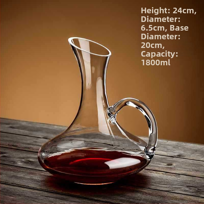 Didmeninė prekyba nauju dekanterio buitiniu vyno dozatoriumi, sutirštinto krištolo stiklo, lengvo prabangaus raudonojo vyno taurės vyno rinkiniu