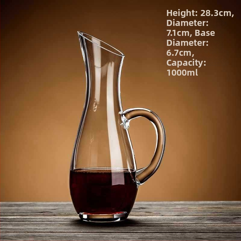 Didmeninė prekyba nauju dekanterio buitiniu vyno dozatoriumi, sutirštinto krištolo stiklo, lengvo prabangaus raudonojo vyno taurės vyno rinkiniu