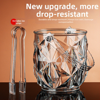 Didmeninė prekyba ledo kibirėliu bare ktv didelės spalvos vertės buitinis komercinis akrilinis mažas ledo kibiras alaus kibiras ledo kibiras