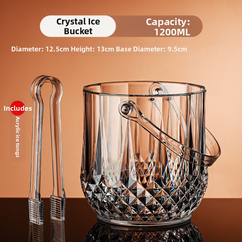 Didmeninė prekyba ledo kibirėliu bare ktv didelės spalvos vertės buitinis komercinis akrilinis mažas ledo kibiras alaus kibiras ledo kibiras