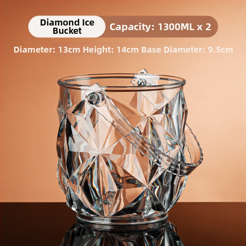 Didmeninė prekyba ledo kibirėliu bare ktv didelės spalvos vertės buitinis komercinis akrilinis mažas ledo kibiras alaus kibiras ledo kibiras