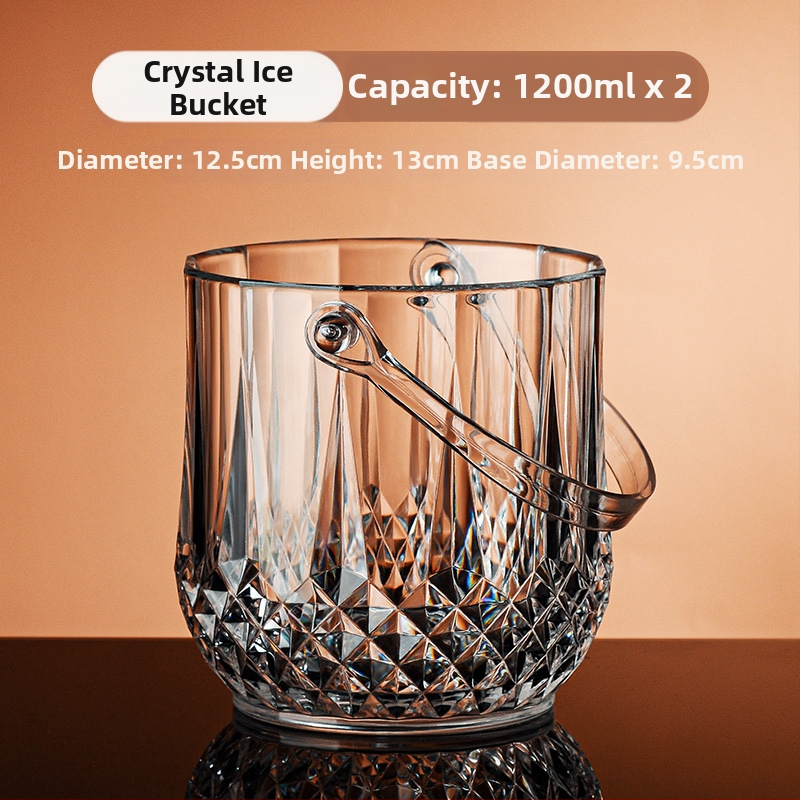 Didmeninė prekyba ledo kibirėliu bare ktv didelės spalvos vertės buitinis komercinis akrilinis mažas ledo kibiras alaus kibiras ledo kibiras