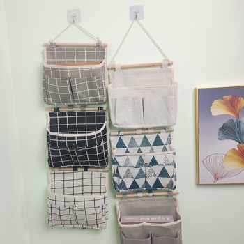 Piiriülene puuvillase ja linase hoiukott, rippkott, virnastatav kanga hoiustamine ja viimistlemine, riputatav hoiukott, sildistamiseta