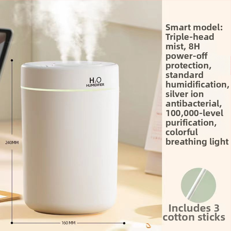 Υγραντήρας σπιτιού, κρεβατοκάμαρα, σίγαση, μεγάλη χωρητικότητα, υγραντήρας ομίχλης για επιφάνεια εργασίας, καθαρισμός αέρα, διαχύτης αρώματος για μητέρα και παιδί, δώρο