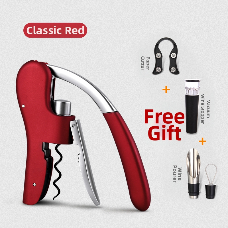 Vörösboros üvegnyitó háztartási vörösboros nyitó bor kreatív multifunkcionális készlet bornyitó üvegprés típus