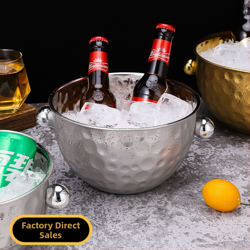 Трансгранична кофа за лед от неръждаема стомана, кофа за лед, бар за KTV, кофа за съхранение на лед, кофа за лед за напитки, кофа за лед за бира, бар за лед