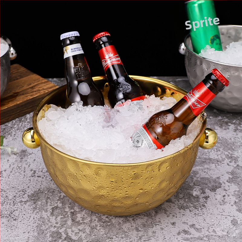 Трансгранична кофа за лед от неръждаема стомана, кофа за лед, бар за KTV, кофа за съхранение на лед, кофа за лед за напитки, кофа за лед за бира, бар за лед
