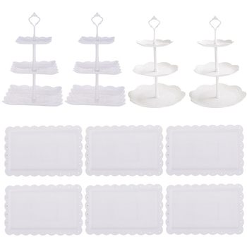 Europietiško stiliaus trijų sluoksnių vaisių lėkštė popietės arbatai užkandžių padėklas, desertų stalas, tortų stovas, tortų derinys