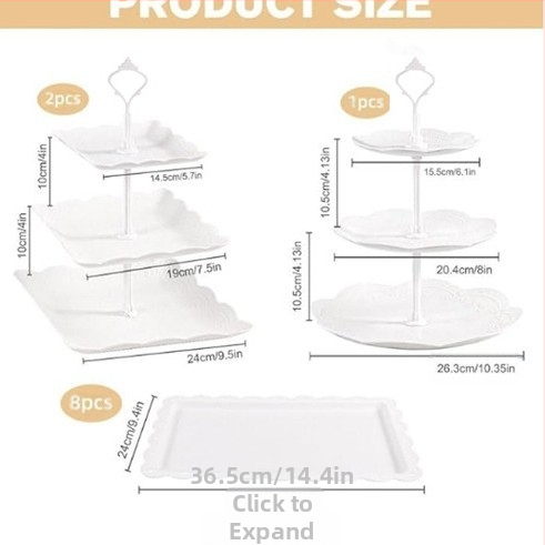 Europietiško stiliaus trijų sluoksnių vaisių lėkštė popietės arbatai užkandžių padėklas, desertų stalas, tortų stovas, tortų derinys