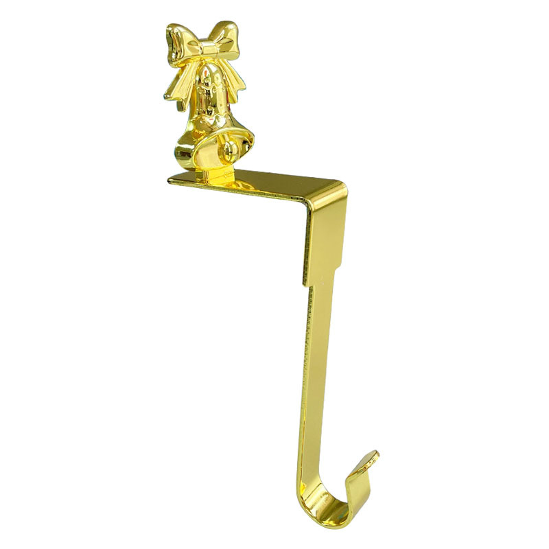 2023 Novi e-trgovina božićna kuka za kamin metalna kuka za čarape torba kuka u obliku pahuljice ukrasni privjesak na zalihi