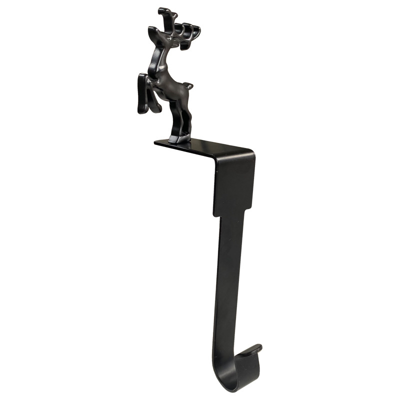 2023 Novi e-trgovina božićna kuka za kamin metalna kuka za čarape torba kuka u obliku pahuljice ukrasni privjesak na zalihi