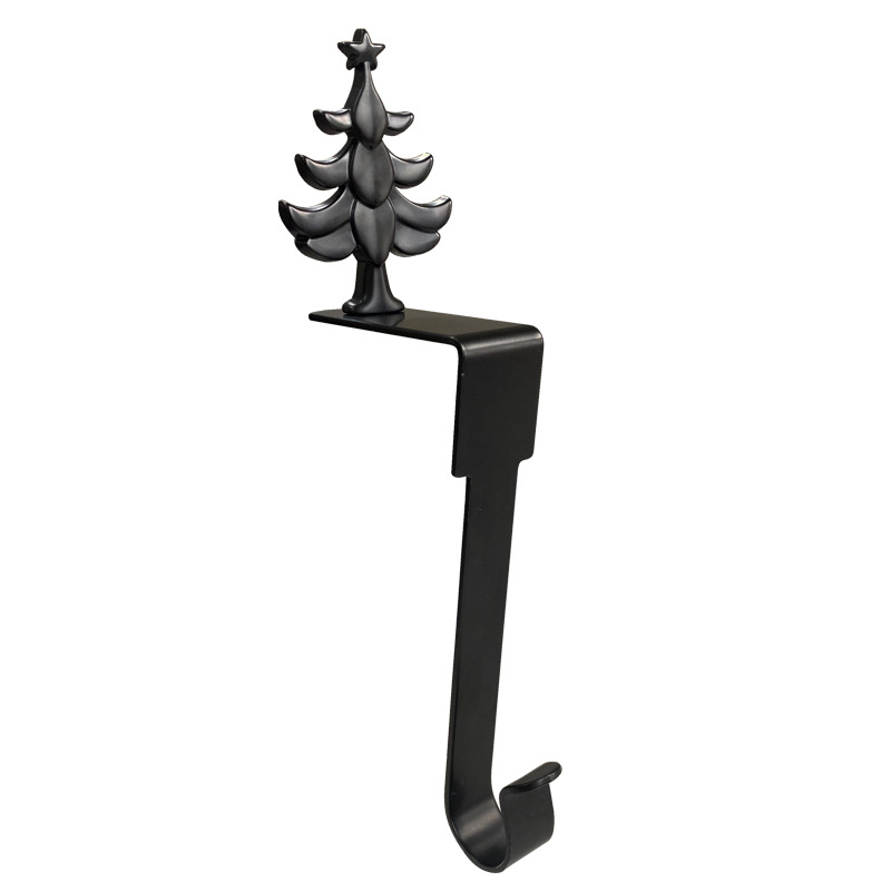 2023 Novi e-trgovina božićna kuka za kamin metalna kuka za čarape torba kuka u obliku pahuljice ukrasni privjesak na zalihi