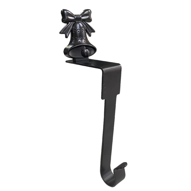 2023 Novi e-trgovina božićna kuka za kamin metalna kuka za čarape torba kuka u obliku pahuljice ukrasni privjesak na zalihi