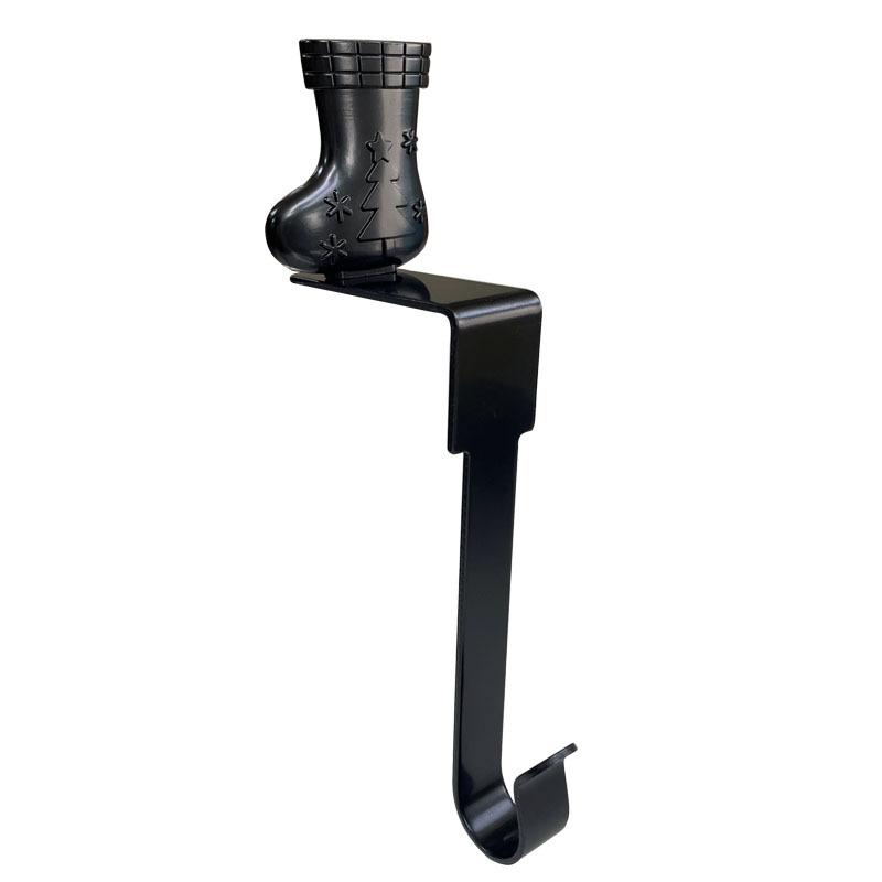 2023 Novi e-trgovina božićna kuka za kamin metalna kuka za čarape torba kuka u obliku pahuljice ukrasni privjesak na zalihi