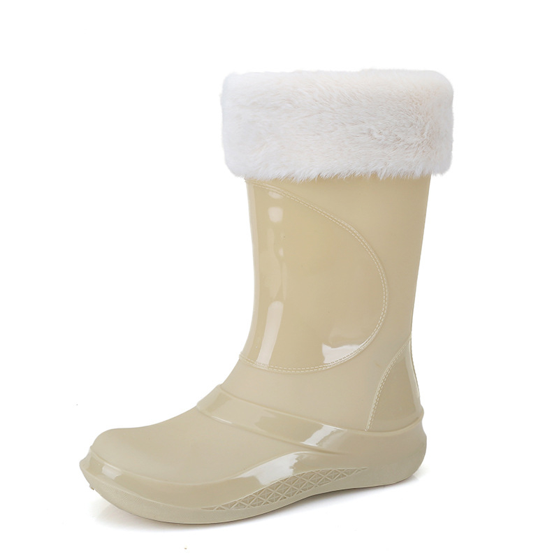 Madingi guminiai batai Moteriški suaugusiųjų iki blauzdos vidurio 2023 m. nauji neslystantys guminiai batai lauko batai jūra vairavimo batai automobilių plovimas vandeniui atsparūs guminiai batai